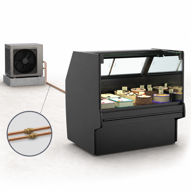 Product image #4 for Structural Concepts Fusion® Vertical Remote Refrigerated Deli Service Case with Lift-Up Front Glass, 62-7/8" W