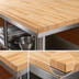 Thumbnail image #4 for John Boos Boos Block Northern Hard Rock Maple Blended Edge Grain Kitchen Countertop, 96 x 32 x 1-1/2 Inch, Oil Finish