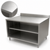 Thumbnail image #4 for BK Resources Stainless Steel Chef Table Cabinet Base, Open Front, 36 x 30 Inches, 5-Inch Riser