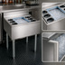 Thumbnail image #4 for Eagle Group 1800 Series Underbar Cocktail Unit with 16-Inch Deep Insulated Ice Bin, 24 x 20 Inches