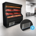 Thumbnail image #4 for Howard-McCray 32E Series 74-Inch Meat Open Merchandiser, Self-Contained, Open Front, Black, LED