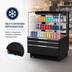 Thumbnail image #5 for Turbo Air Low-Profile Horizontal Open Display Merchandiser, 11.1 Cu. Ft., Self-Contained Refrigeration