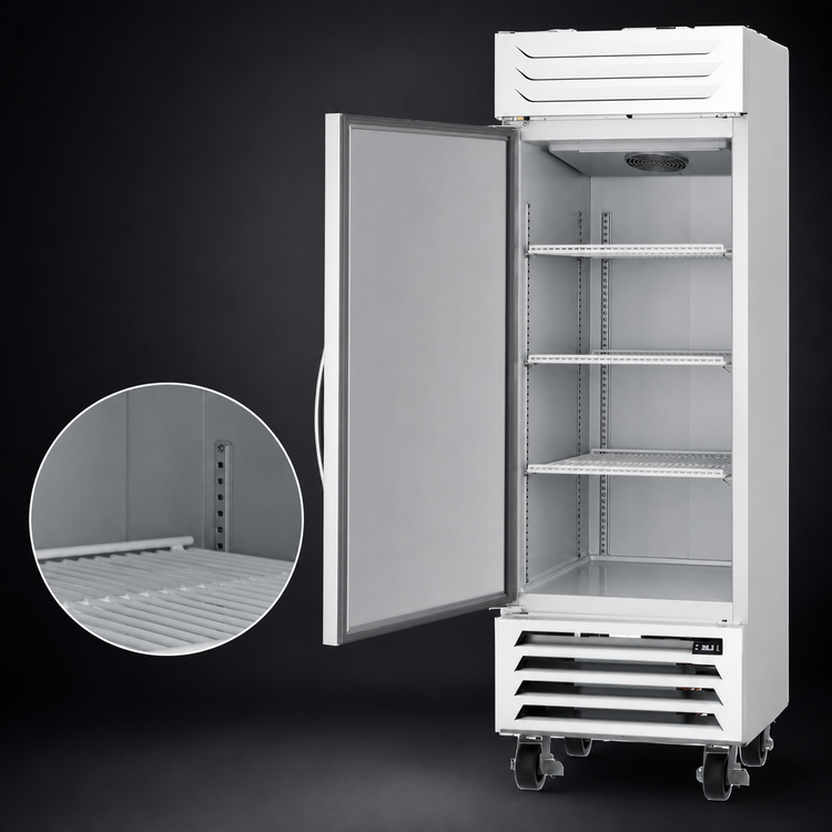 Product image #5 for Beverage-Air Vista® Series One-Section Bottom-Mount Reach-In Refrigerator, 19.08 Cu. Ft., Solid Door