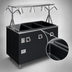 Thumbnail image #4 for Vollrath 2-Series Affordable Portable 4-Well Mobile Hot Food Station Deluxe with Breath Guard and Enclosed Base