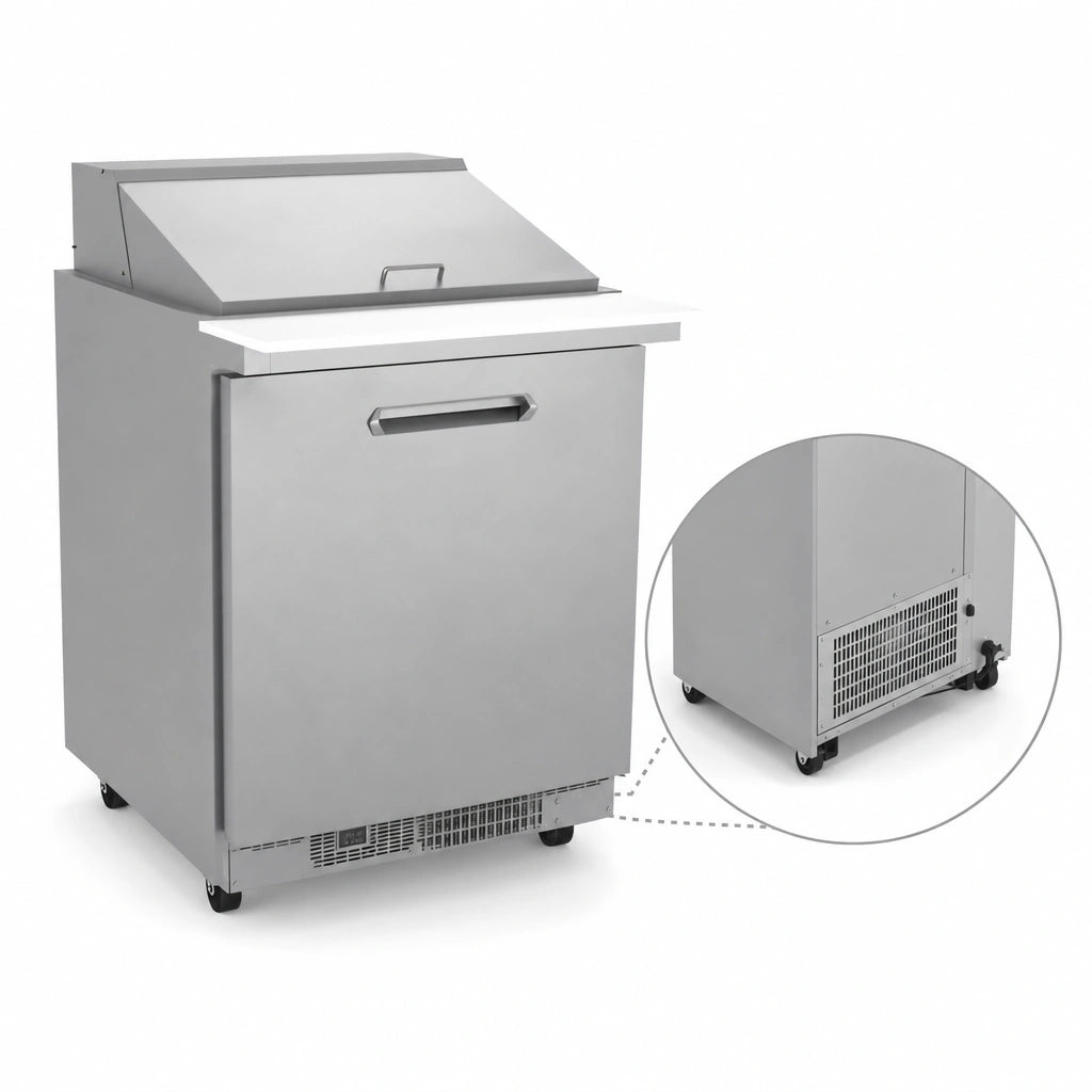 Self-Contained Rear Bottom Refrigeration