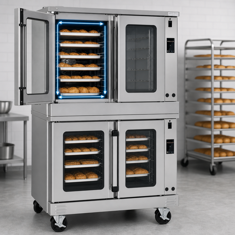 Product image #4 for Southbend Platinum Double-Deck Electric Bakery-Depth Convection Oven, 5-Pan Capacity, Touchscreen, Ventless