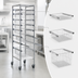 Thumbnail image #4 for Quantum Partition Store Starter Unit with Wire Baskets, Chrome Plated Finish, 19-1/2 x 24 x 75 Inches