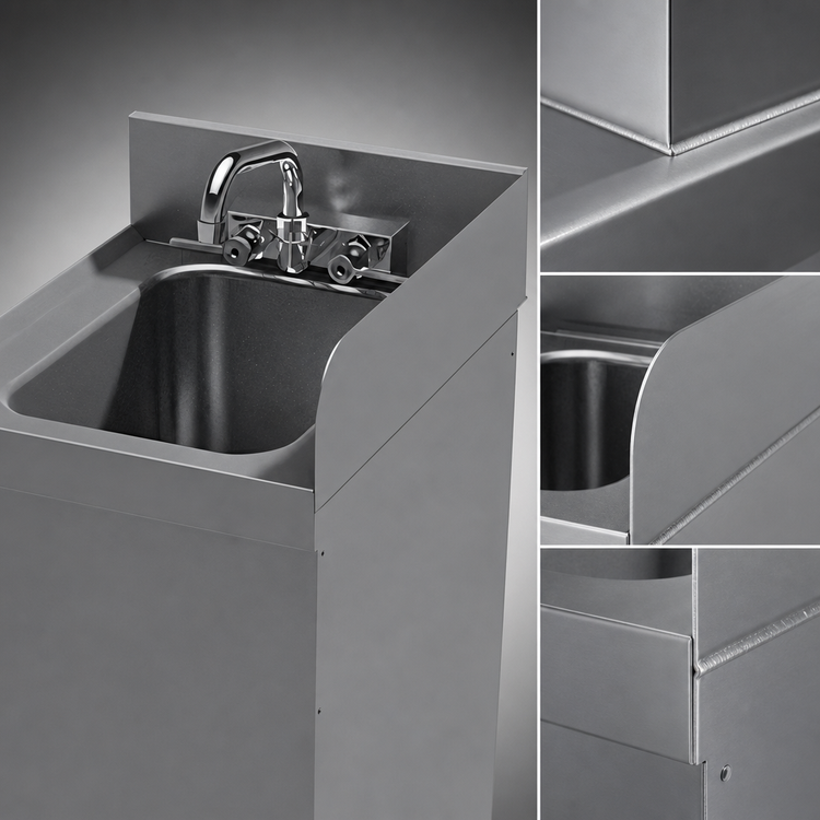 Product image #4 for Prestige Welded Right Side Splash for 20-Inch Underbar Unit