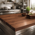 Thumbnail image #4 for John Boos Boos Block 72-Inch x 38-Inch American Black Walnut Edge Grain Countertop with Varnique Finish
