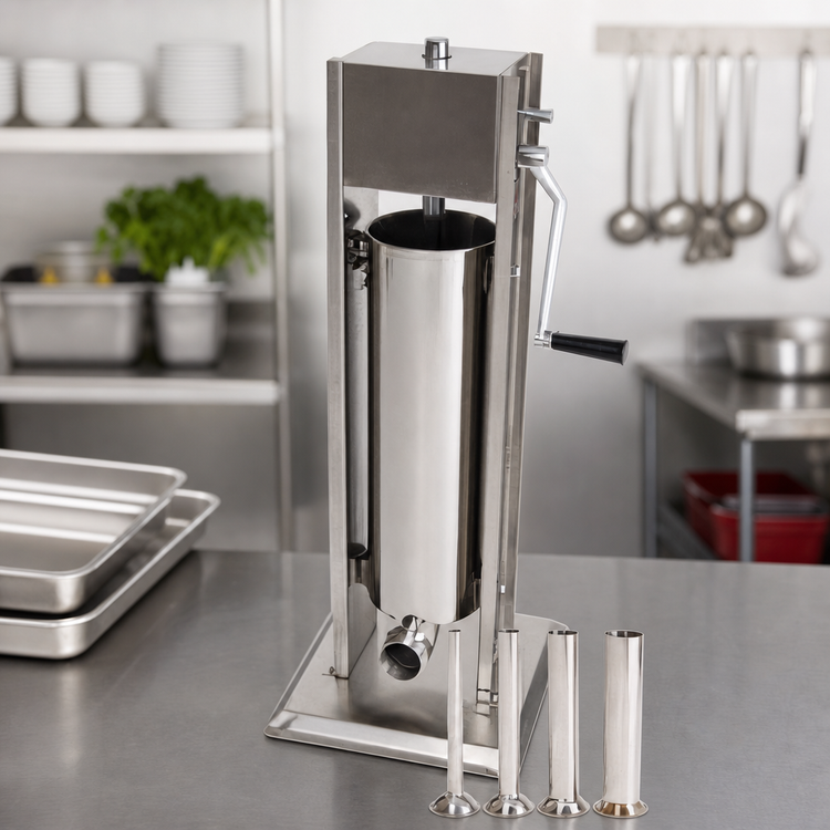 Product image #4 for Uniworld Deluxe 15-Pound Vertical Portable Stainless Steel Sausage Stuffer