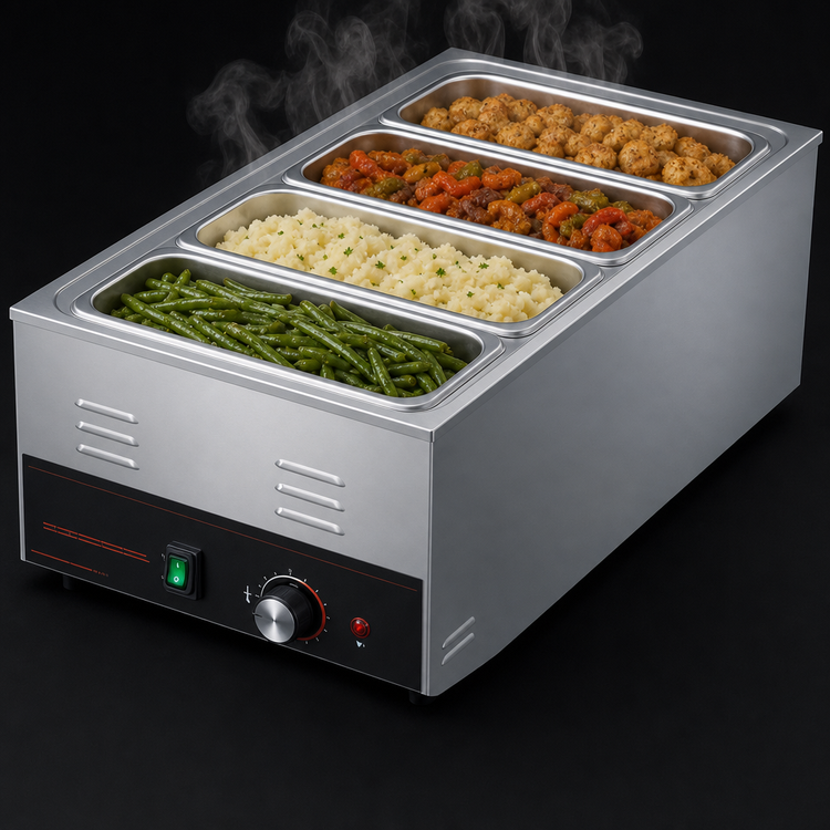 Product image #4 for Hatco HW-43 Countertop Wet/Dry Food Warmer, 4 x 1/3 Pan Capacity