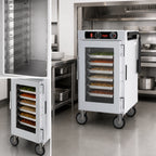 Thumbnail image #5 for Metro HotBlox™ HBCN8-ACPS-M Mobile 8-Pan Pass-Thru Insulated Holding Cabinet, Analog Control, Clear Front and Solid Rear Doors