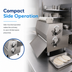 Thumbnail image #4 for Somerset CDR-1500M Compact Side-Operated Dough Roller with Metallic Rollers, 15-Inch, 1/2 HP