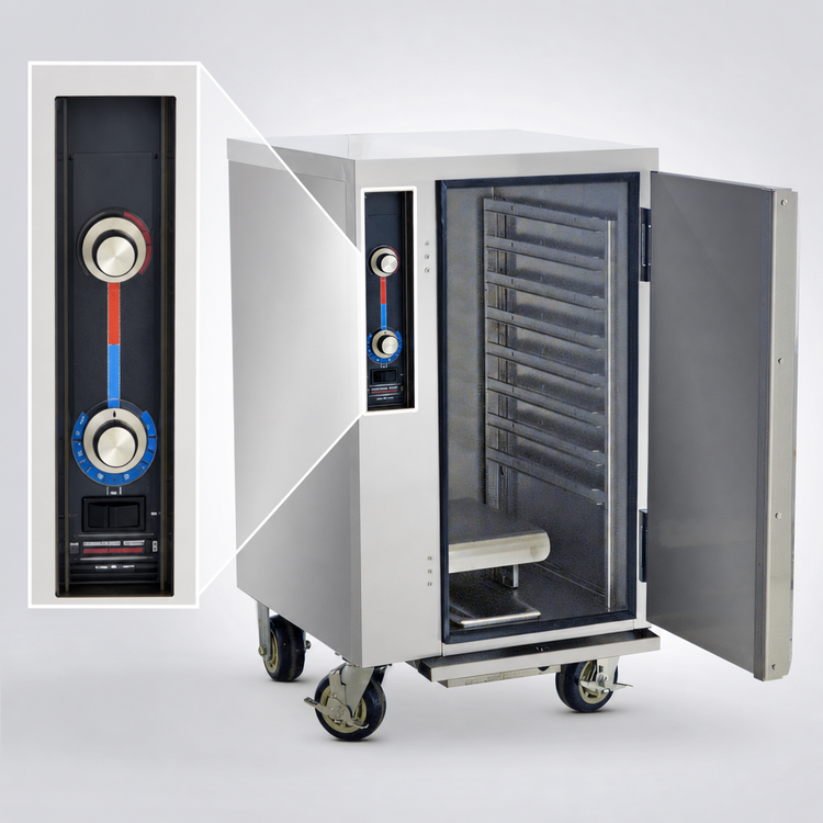 Product image #4 for FWE MT-1220-8 Mobile Moisture-Temp Heated Holding Cabinet, 8-Pan Capacity