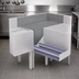 Thumbnail image #4 for Advance Tabco Prestige 90° Free-Standing Corner Filler with Removable Perforated Drainboard Top, 20 x 35-Inch