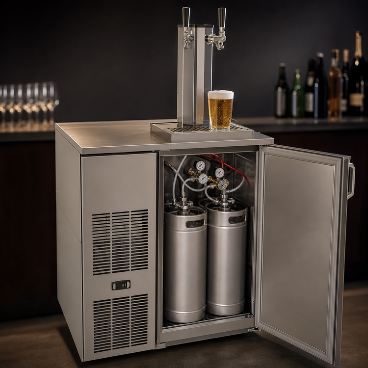 Product image #4 for Glastender One-Zone Front-Serviced Bar Profile Draft Dispensing Cooler, 32-Inch, One Section