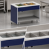 Thumbnail image #4 for Atlas Metal INFH-5 5-Pan Mobile Hot Food Unit with Open Cabinet Base