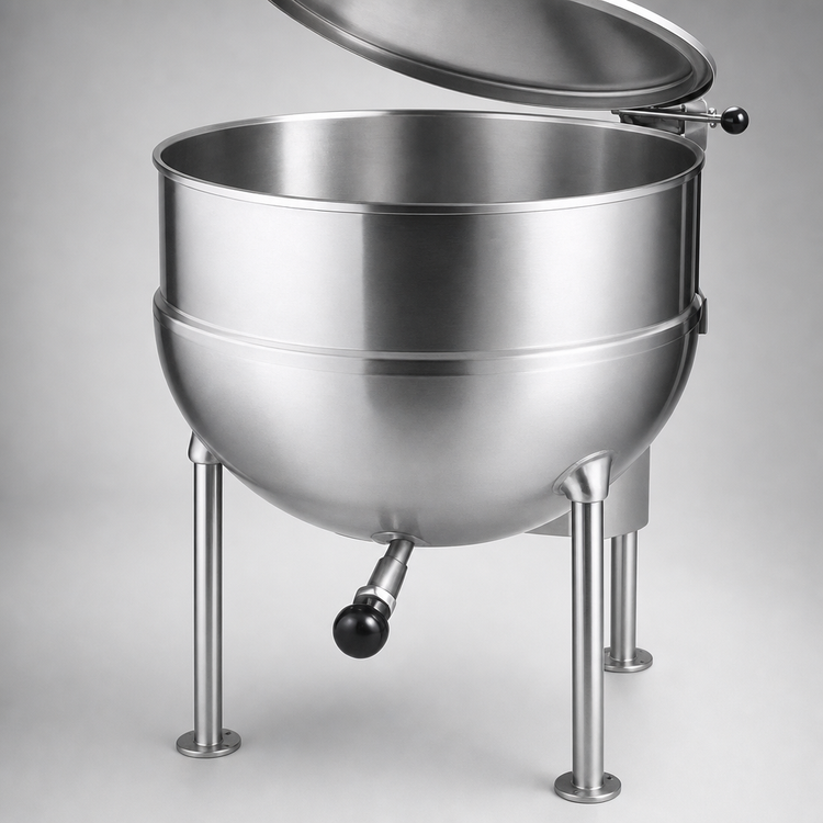 Product image #4 for Groen FT-40 40-Gallon Direct Steam Kettle with 316 Stainless Steel Liner and 2/3 Jacket