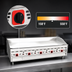 Thumbnail image #4 for MagiKitch'n 60-Inch Countertop Gas Griddle with Solid State Thermostat and Matchless Ignition