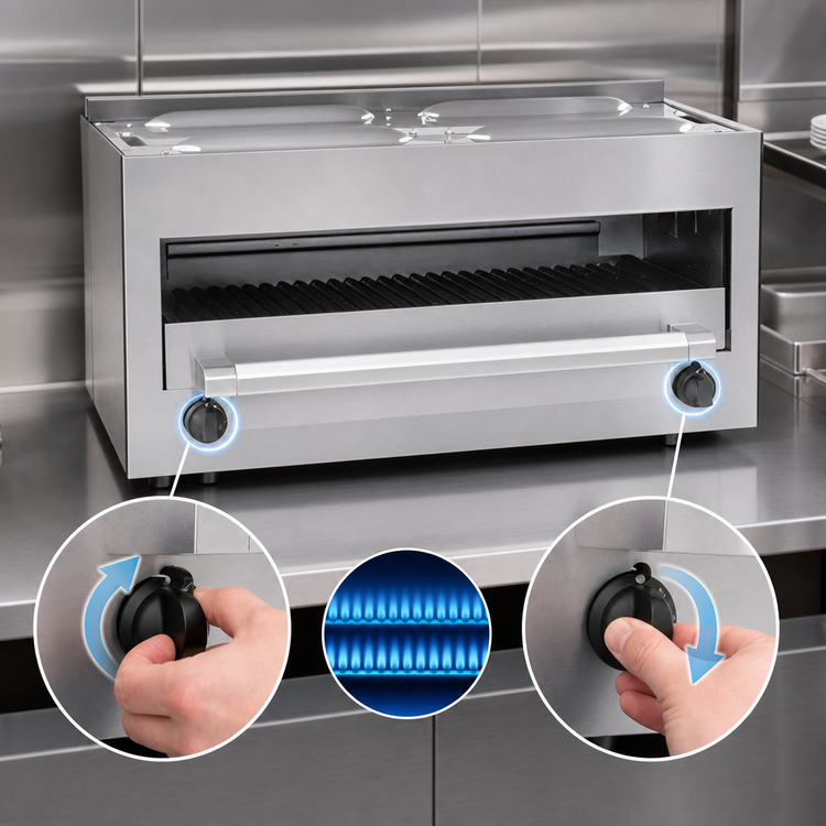 Product image #4 for Garland Master Series Gas Infra-Red Countertop Salamander Broiler, 34 Inch, 40,000 BTU
