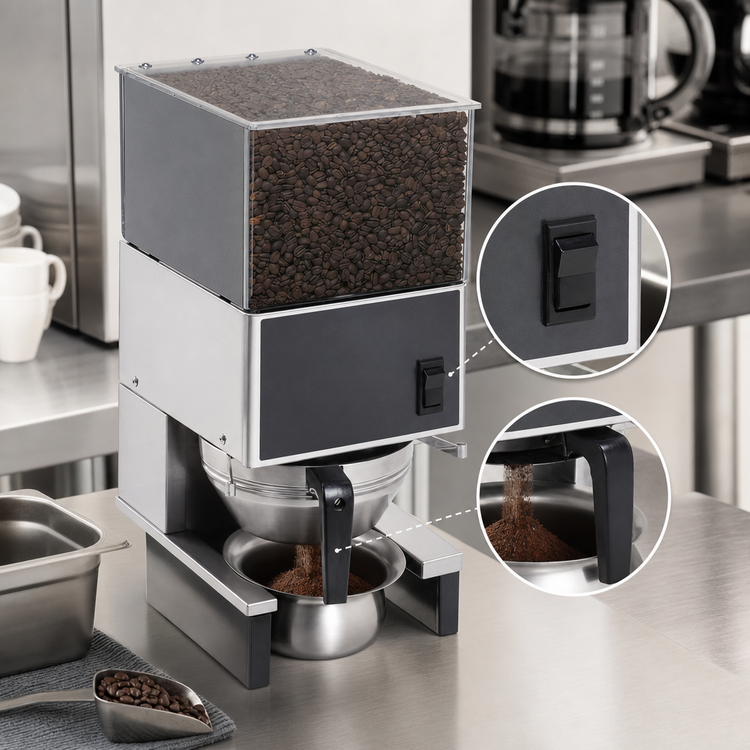 Product image #4 for BUNN Low Profile Automatic Portion Control Coffee Grinder with 6 lb Hopper