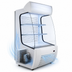 Thumbnail image #4 for Omcan USA Open Curved Floor Model Refrigerated Display Case, 12.71 Cu. Ft., Self-Contained, White