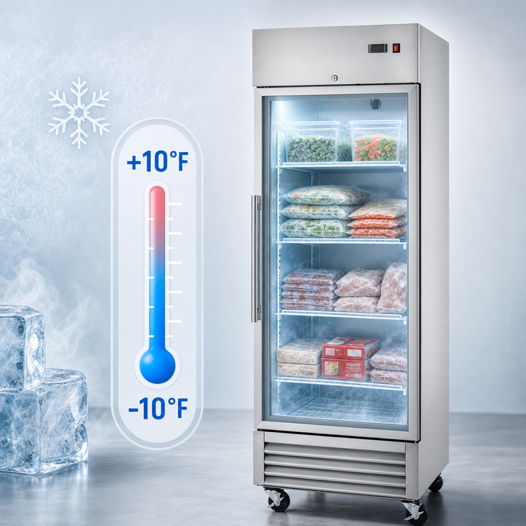 Product image #4 for Arctic Air AGDF23 27-Inch Single-Section Glass Door Reach-In Freezer, 23 Cu. Ft., Stainless Steel