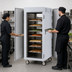 Thumbnail image #4 for Metro C5 8 Series Mobile Pass-Thru Full-Height Controlled Temperature Holding Cabinet, 18 Sheet Pan Capacity, 120V
