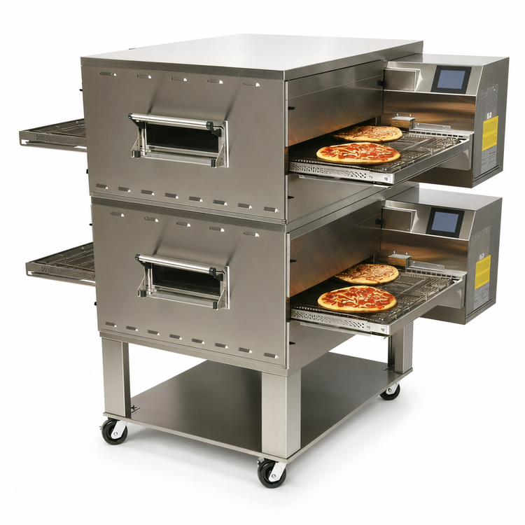 Product image #4 for Middleby Marshall PS640G-2 Impingement Plus Double-Stack Gas Conveyor Oven