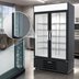Thumbnail image #4 for Beverage-Air MarketMax IQ 47-Inch Two-Section Reach-In Glass Door Refrigerated Merchandiser with Electronic Smart Lock, Black