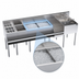 Thumbnail image #5 for Krowne Royal Series Single Zero-Step 84-Inch Underbar Speed Station with Sink, Ice Bin, Garnish Station, and Glass Rinser