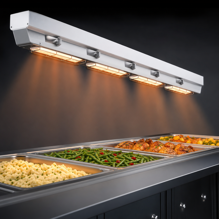 Product image #4 for Hatco Ultra-Glo 54-Inch Double Infrared Strip Food Warmer