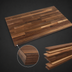 Thumbnail image #4 for John Boos Boos Block American Black Walnut Blended Rails Edge Grain Kitchen Countertop, 60 x 30 x 1-1/2 Inch, Varnique Finish