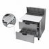 Thumbnail image #5 for Beverage-Air 27-Inch One-Section Refrigerated Sandwich Prep Table with 2 Drawers, 8-Pan Top, and Cutting Board