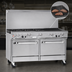 Thumbnail image #4 for Southbend Ultimate 60-Inch Gas Restaurant Range with 2 Standard Ovens, 6 Open Burners, and 24-Inch Charbroiler