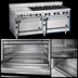 Thumbnail image #4 for Jade Range Bistro 72-Inch Shallow-Depth Commercial Gas Range with 12 Open Burners, Standard Oven, and Cabinet Base