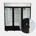 Thumbnail image #4 for Hurakan by Equip.me 81-Inch 3-Section Reach-In Glass Door Merchandiser Refrigerator