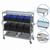 Thumbnail image #4 for MetroMax Q 4-Tier Mobile Polymer Shelving Cart, 72 x 24 Inches, 5-Inch Casters
