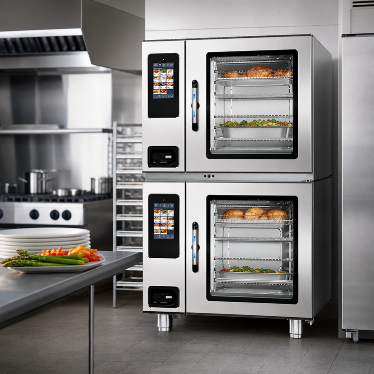 Product image #4 for Alto-Shaam Prodigi Pro 7-20G Double-Stack Gas Boilerless Combi Oven/Steamer