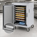 Thumbnail image #4 for Metro C5 C585-SFS-UPFC Controlled Temperature Pass-Thru Holding Cabinet, Half-Height Mobile, 8 Sheet Pan/16 Hotel Pan Capacity