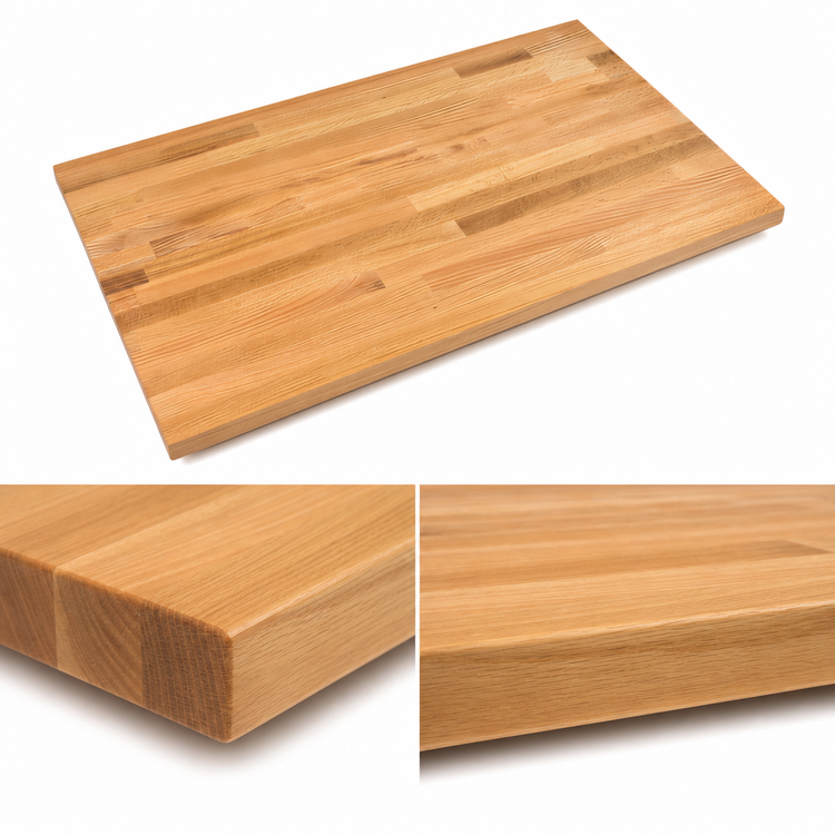 Product image #4 for John Boos Appalachian Blended Edge Grain Oak Island Countertop with Varnique Finish, 84 x 42 x 1-1/2 Inches