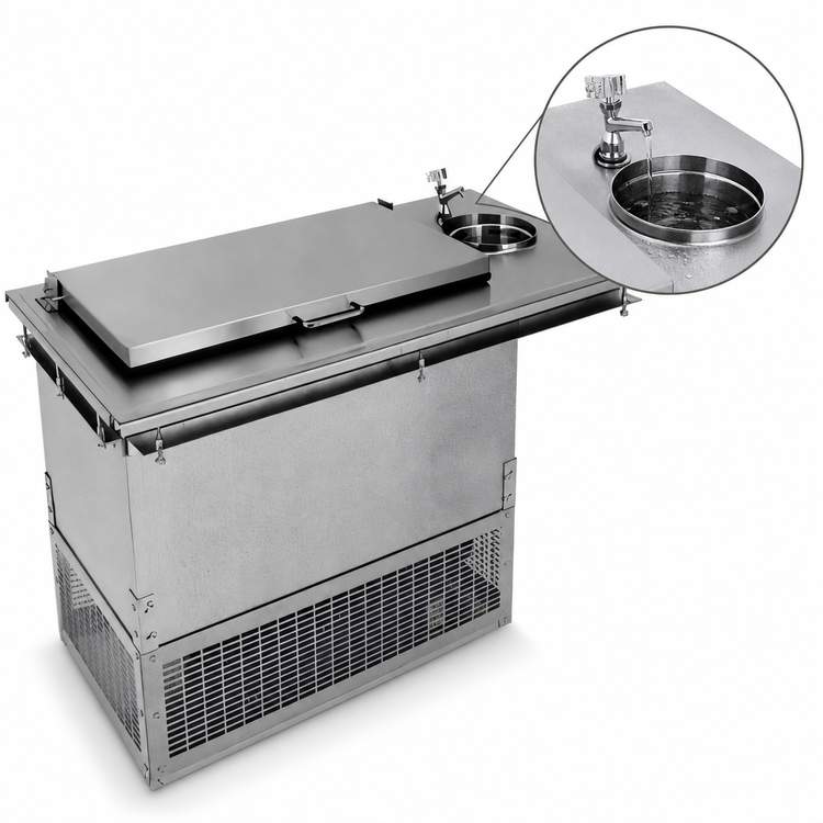 Product image #4 for Drop-In Ice Cream Freezer with Dipper Well, Self-Contained Refrigeration, 2 x 3-Gallon Can Capacity