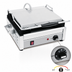 Thumbnail image #4 for Eurodib Single Countertop Panini Press with 14 x 10 Inch Cast Iron Smooth Top and Bottom Plates, 240V