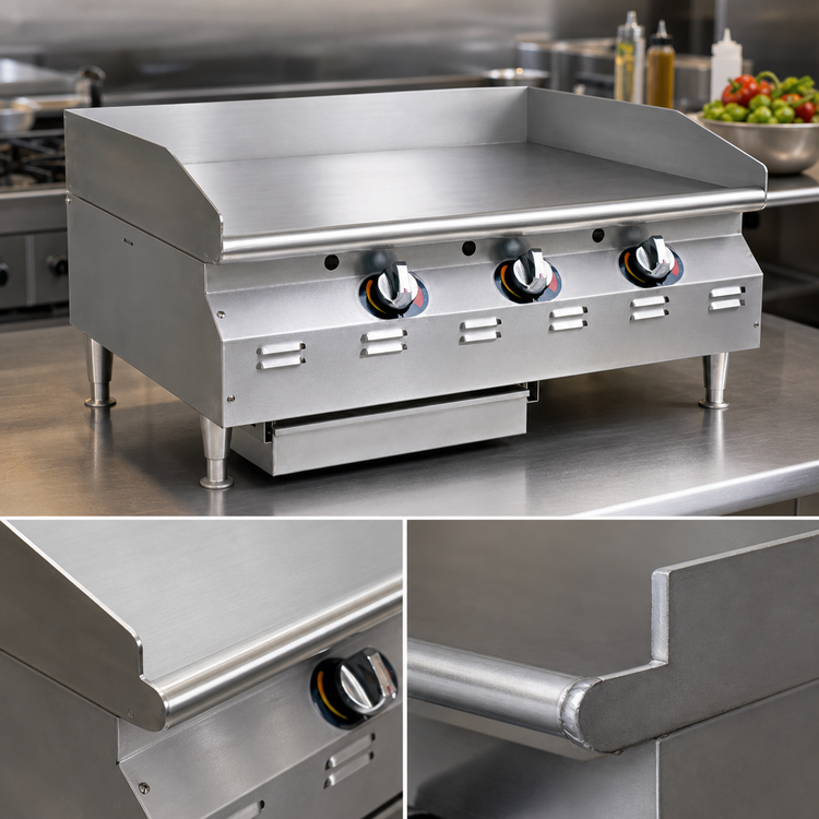 Product image #4 for RedHots Chef's Line Extra-Deep Countertop Electric Griddle, 36-Inch