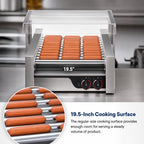 Thumbnail image #4 for APW Wyott (Middleby) X*PERT HR-31 Countertop Hot Dog Roller Grill, 11 Chrome Rollers, Stainless Steel Exterior, Infinite Controls