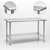 Thumbnail image #4 for Eagle Spec-Master 84-Inch x 30-Inch Flat Top Work Table with Adjustable Galvanized Undershelf