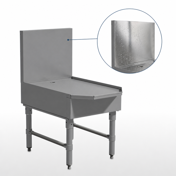 Product image #4 for Advance Tabco Prestige Frozen Drink Machine Stand with Flat Work Top, 30 x 30 x 36 Inches, Stainless Steel