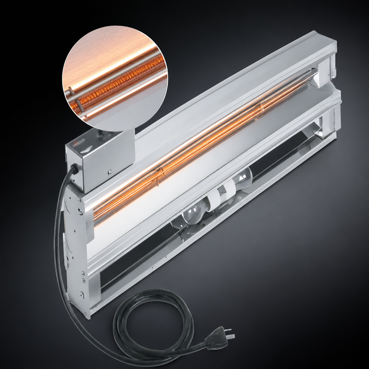 Product image #4 for Vollrath Cayenne 48-Inch Strip Heat Lamp with Sheathed Cal-Rod Element