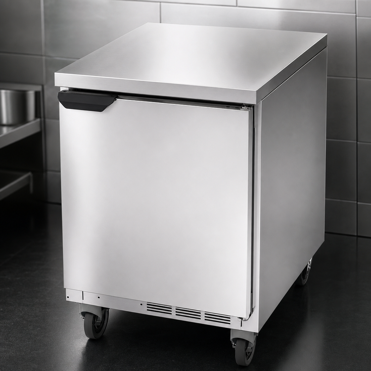 Product image #4 for Beverage-Air 24-Inch One-Section Worktop Freezer with Flat Top and Solid Door
