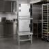 Thumbnail image #4 for Groen HyperSteam Double-Stacked Electric Convection Steamer, Stand-Mounted, 2 Compartments, 5-Pan Capacity per Compartment